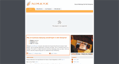 Desktop Screenshot of nimaya.com